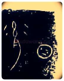 胤毛笔大篆写法,摘自战国中山王三器